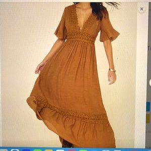NWT Wishlist Apparel brown dress